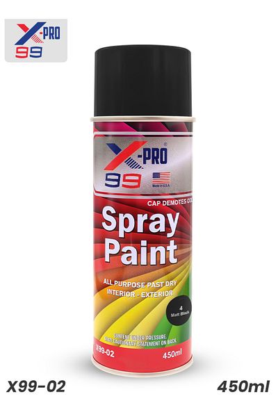 X-PRO 99 Matt Black Spray Paint