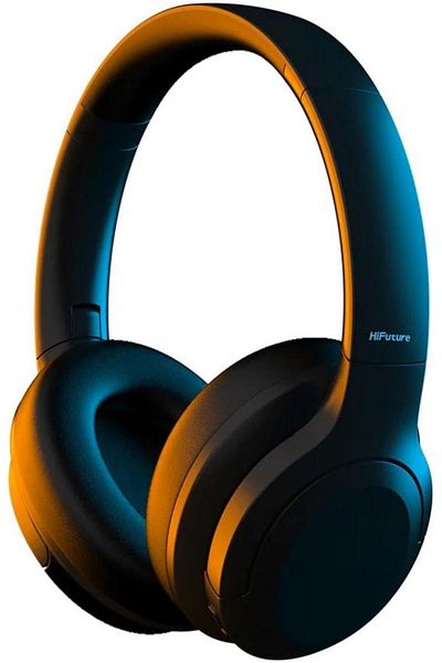 HiFuture سماعات HiFuture FutureTour Over Ear ANC، سوداء، لاسلكية