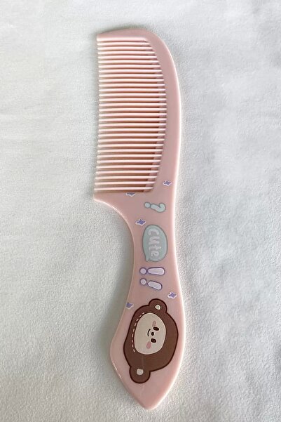 TakıDolabı Βούρτσα χτένασμα ανοιχτό ροζ με χαριτωμένη φιγούρα γράμματος - χτένα