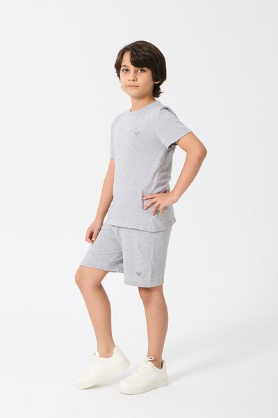 Nisrakids Boy's Top and Bottom Suit Knitwear Summer Crew Neck - Shorts - 100% Cotton