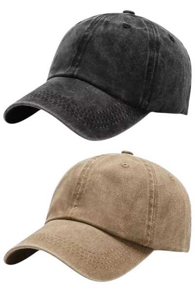 Uniquetrenders Unisex 100% pamuk paket vintage kape sa dva dela