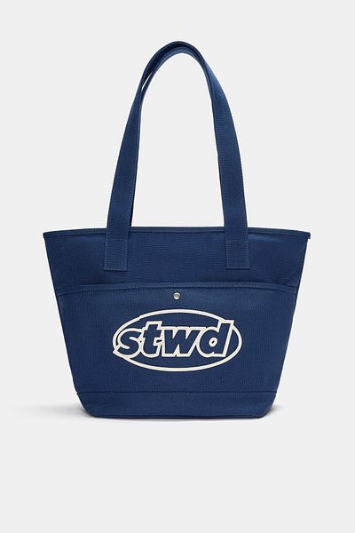 Pull & Bear STWD canvas shopper bag