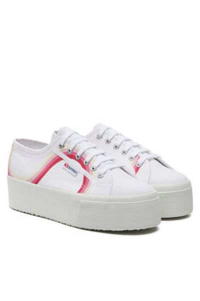 Superga superga women's sneakers 2790 ROUND STRIPES white