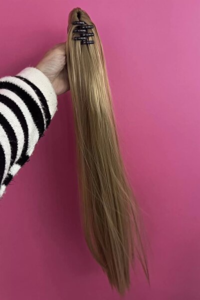 CERSAL Păr coadă de cal cu cataramă de culoare miere