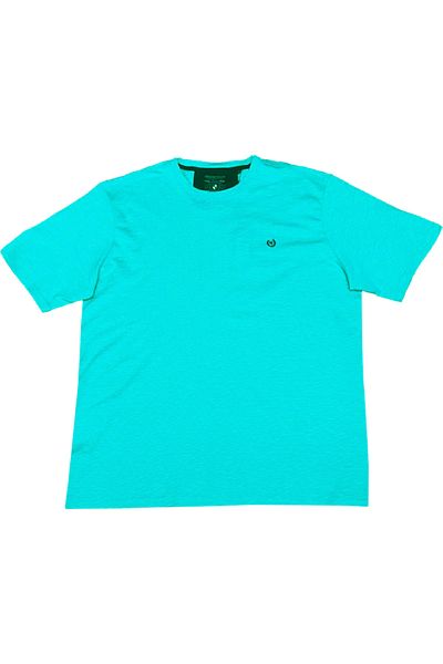 montecarlo Large Size Striped Combed Cotton T-Shirt