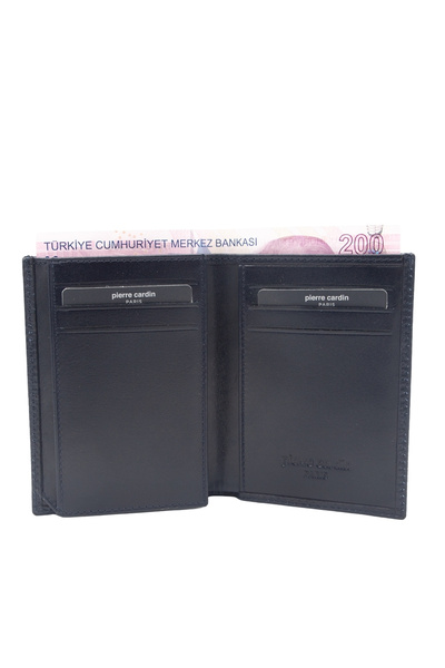 Pierre Cardin Navy Blue Leather Men's Wallet 2835L5X