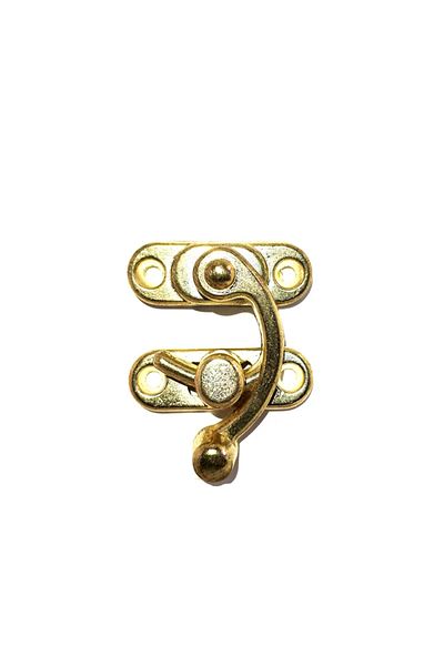 Mu Art Bow Eye, Wooden Box Clip - Large 37X45 Mm, Yellow, 1 Piece