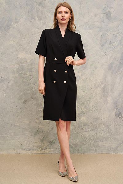 Journey Double-Breasted-Short Sleeve, Button Dress