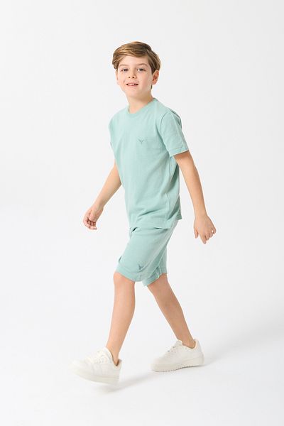 Nisrakids Boy's Top and Bottom Suit Knitwear Summer Crew Neck - Shorts - 100% Cotton