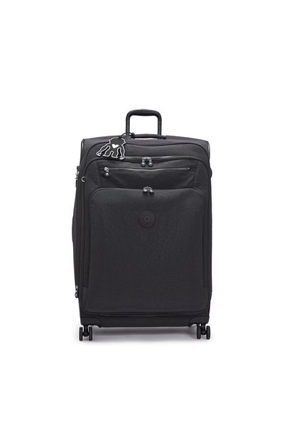 Kipling Large expandable wheeled luggage Unisex Black Noir New Youri Spin L I7930-P39