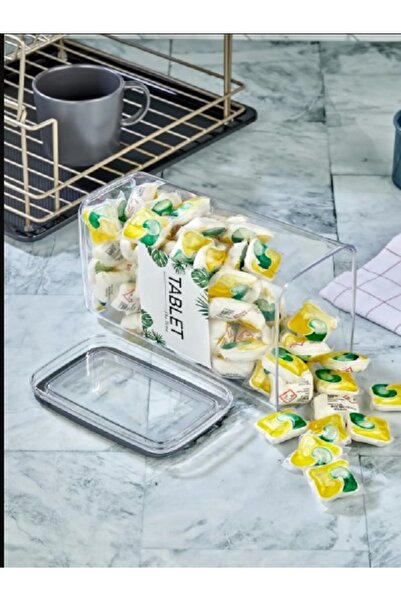 Carat Home Dekoratif Mika Bulaşık Makinesi Tableti 2900 Ml Vakum Kapaklı