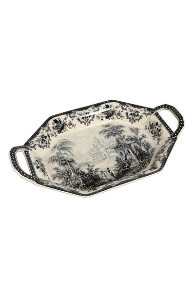 Lucky Art Florantıne Presentation Tray 37cm Black