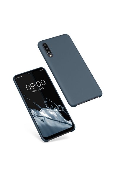 KWmobile Carcasă pentru Samsung Galaxy A50, silicon, albastră, 48715.202