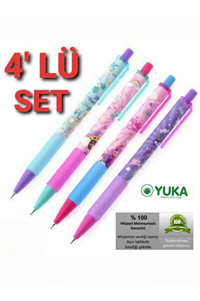 Yuka 4'LÜ Versatil Uçlu Kalem 0.7 Mm 4 ADET KIZ SETİ