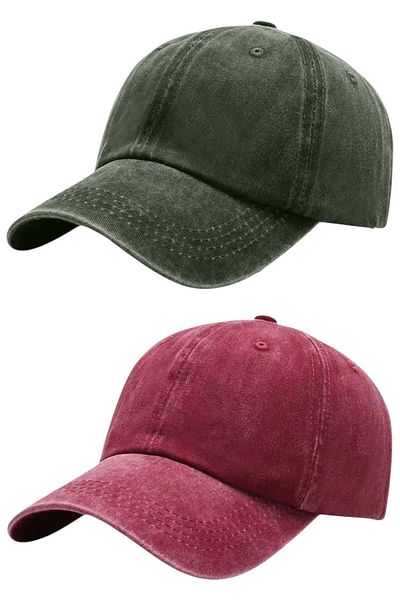 Uniquetrenders Unisex 100% βαμβακερό καπέλο αντίκες 2 τεμαχίων
