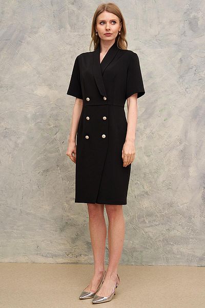 Journey Double-Breasted-Short Sleeve, Button Dress
