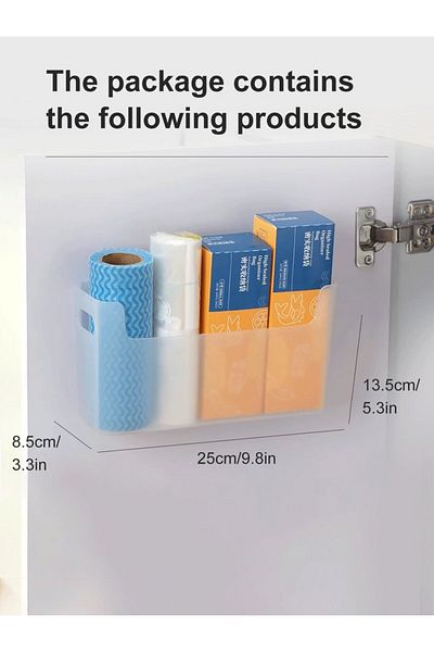 Choice Transparent L Worthbuy Multifunctional Plastic Storage Rack Holder Punch Free Wall-mounte Storage Or