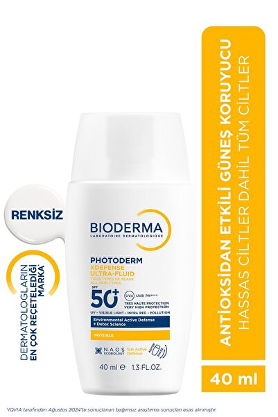 Bioderma Photoderm XDefense Spf50+ Tüm Cilt Tipleri Antioksidan Etkili Akışka...