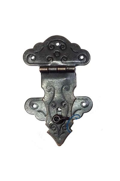 Mu Art Lock with Tail, Chest, Box Strap - 36X60Mm, Oxide, 100 Pcs