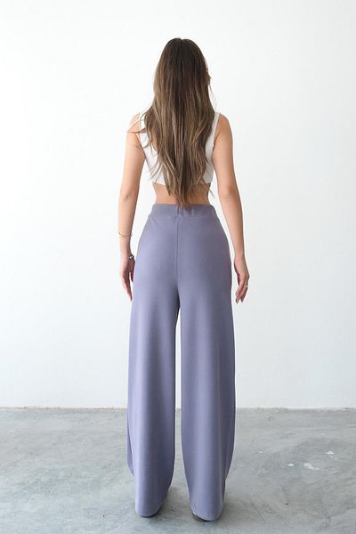 Behind Look Pantaloni de sport modal cu șolduri cu nervuri, liliac