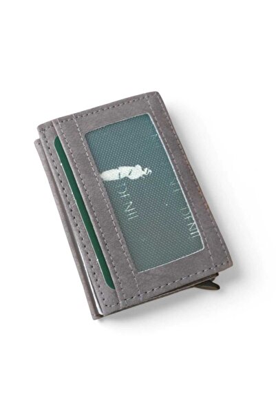 North Polo Club Men's Money Compartment Automatic Mechanism Leather Card Holder Wallet Portfolio