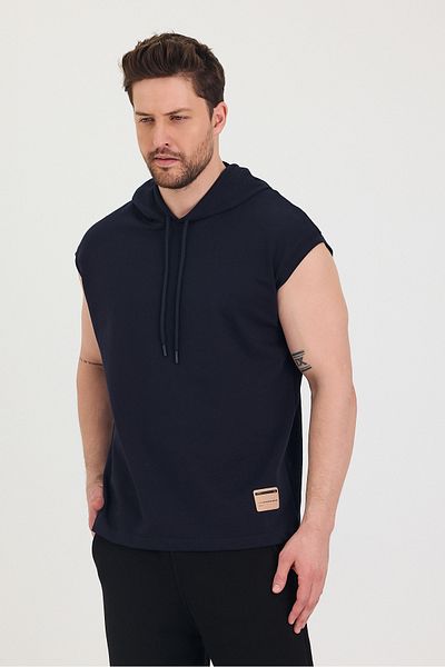COOL TARZ Φαρδύ μπλουζάκι Unisex με κουκούλα μηδενικό μανίκι