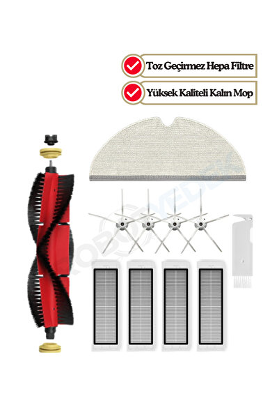 robotyedek Roborock S6 S6 Pure - Set de 11 piese compatibile de perii de schi...