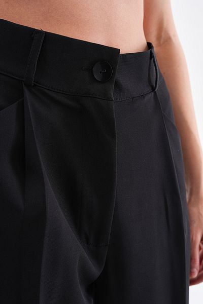 H&A İSTANBUL Pantaloni Palazzo cu talie înaltă din țesătură plisată de sezon nou