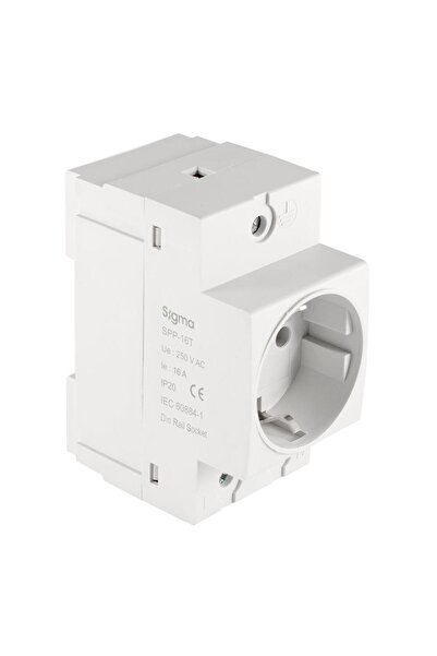 Sigma Spp-16t Spp-16t 16a Ray Tipi Topraklı Pano Prizi 230v