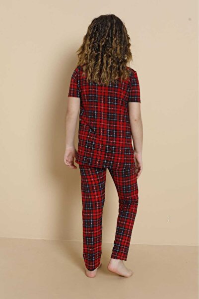 LİLA İÇ GİYİM MİLAN DÜĞMELİ ÇOCUK PIJAMA TAKIMI