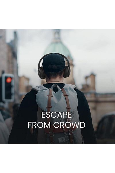 HiFuture سماعات HiFuture FutureTour Over Ear ANC، سوداء، لاسلكية