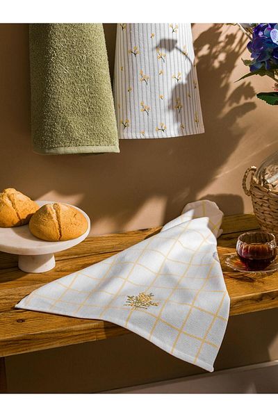 LC Waikiki LCW HOME Printed Drying Cloth 3-Pack 40x50 Cm