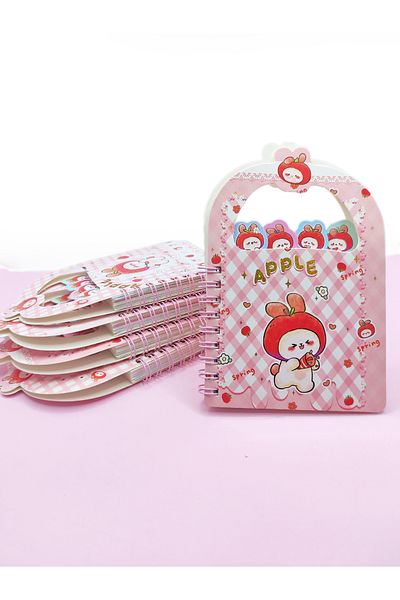 Limmy Blocnotes A6 cu semn de carte Apple Apple Rabbit (10x15 cm) - Party Rabbit