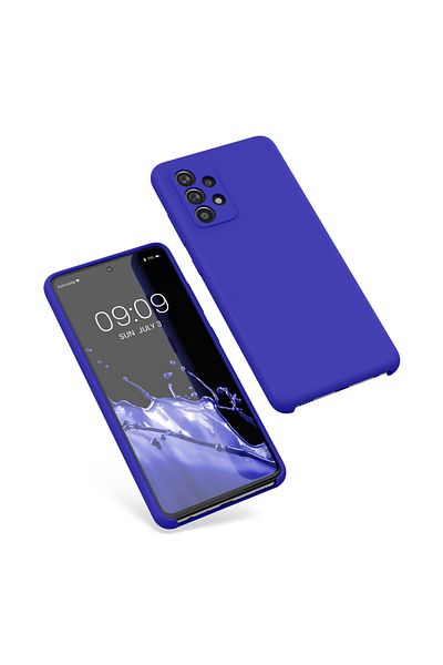 KWmobile Carcasă pentru Samsung Galaxy A52/Galaxy A52 5g/Galaxy A52s 5g, silicon, albastră, 54347.134