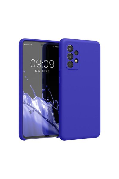 KWmobile Carcasă pentru Samsung Galaxy A52/Galaxy A52 5g/Galaxy A52s 5g, silicon, albastră, 54347.134