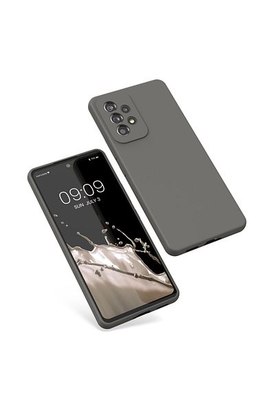 KWmobile Case For Samsung Galaxy A53 5g, Silicone, Gray, 57835.155