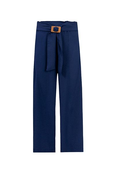 Timi Kids Girl's Aerobin Belted Elastic Waist Loose Long Pants