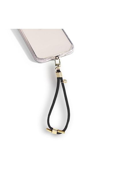 PROTECTION PRO QUIX - Hand Wristlet For Mobile Black Wristlet With Gold Lock