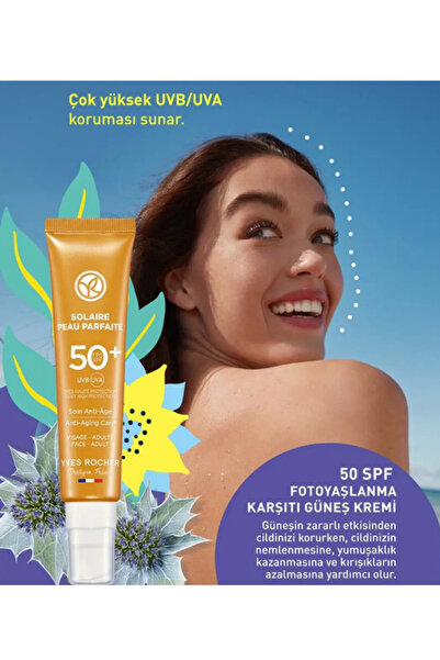 Yves Rocher 4 Mevsim Yaşlanma Karşıtı Vegan Güneş Kremi 40ml Anti-Age