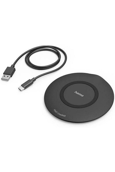 Hama Qi-Fc15 Wireless Charging Pad Black
