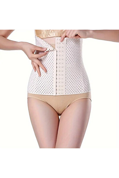 SAUNA SUIT Kadın Doğum Sonrası Toparlayıcı Korse | 3 Kademe Ayarlı – Bel Ve Karın Destekli Model