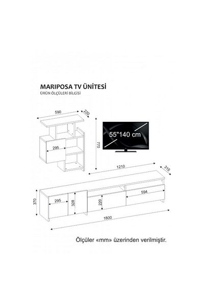 SAHABA Mariposa two-tone TV table