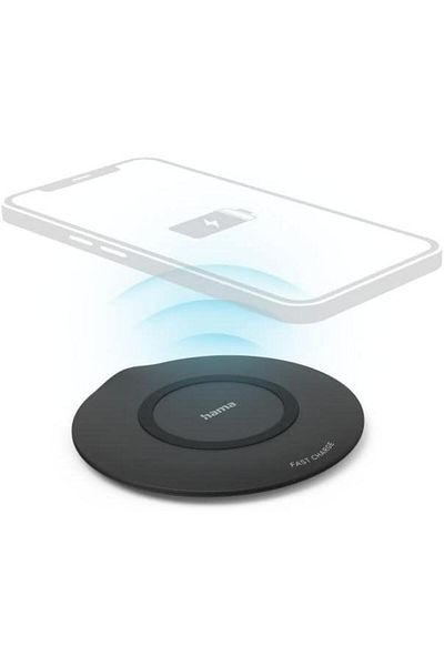 Hama Qi-Fc15 Wireless Charging Pad Black