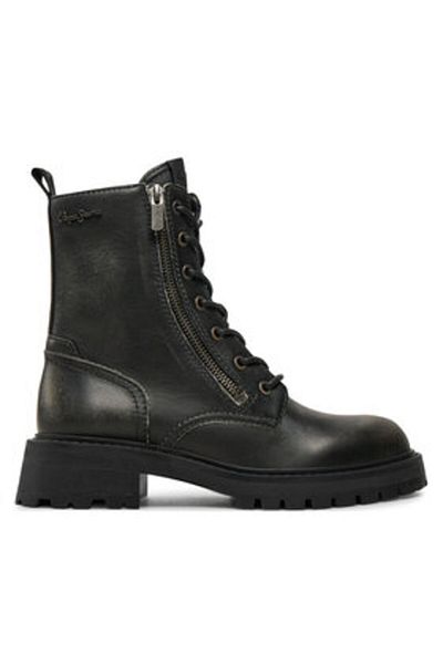 Pepe Jeans Pantofi sport damă Trappers negri PEPE JEANS-PLS50548 999 BLACK
