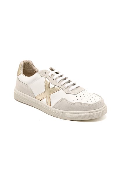 John May Tenis pentru femei/fete (zilnic) RC-25Y-006-M44 John May White Skin-Gold
