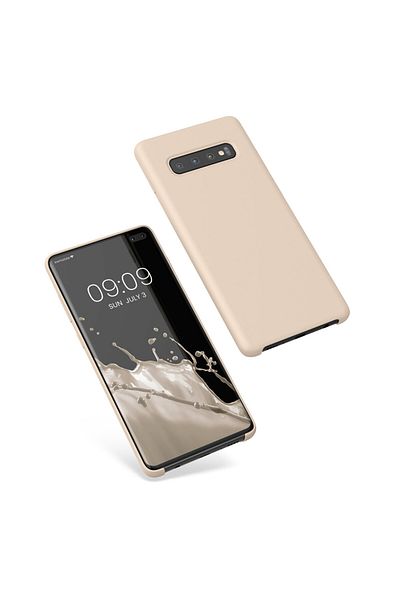 KWmobile Case For Samsung Galaxy S10 Plus, Silicone, Gray, 49028.210