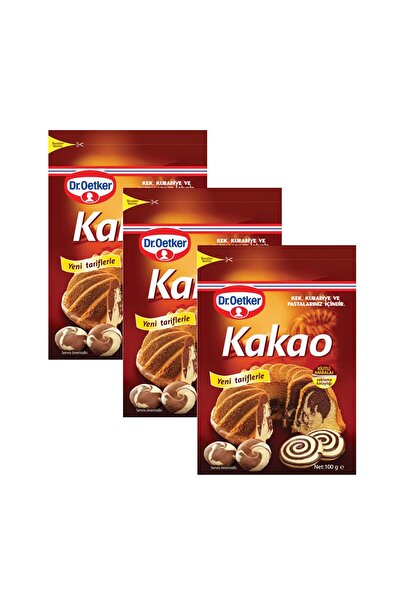 Dr. Oetker Kakao 100 Gr x 3 Adet
