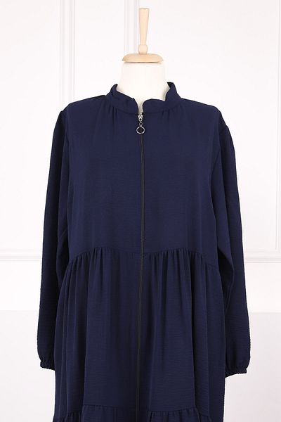 İmajButik Μπλε μανίκι ελαστικό φερμουάρ