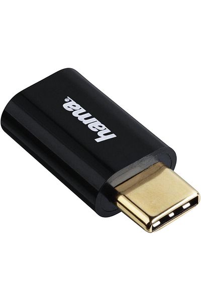 Hama USB-C Adapter USB-C Plug - Micro USB 2.0 Socket Gold-Plated HA135723