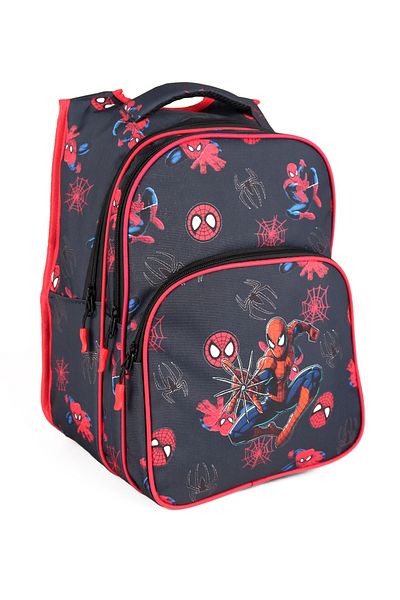 LUGMO Set Genți pentru școala primară 3L - Băiat Căptușit Spiderman Negru